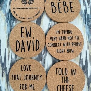 Schitt’s Creek Coaster Set with Holder